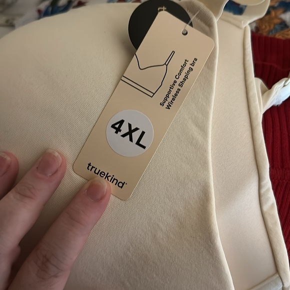 NWT Truekind® Supportive Comfort Wireless Shaping Bra 4XL - Picture 3 of 6